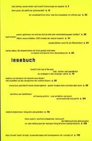 Cover of: Lesebuch