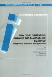 Cover of: New developments in diamond and diamondlike coatings: preparation, properties, and application : report for 1990/1991