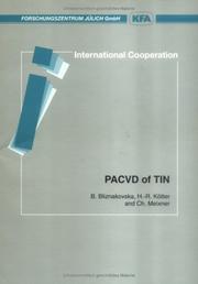 Cover of: PACVD of TiN