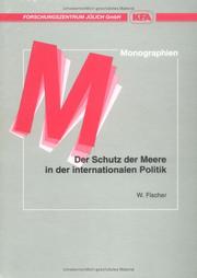 Cover of: Der Schutz der Meere in der internationalen Politik: nachhaltige Entwicklung und die Ozeane