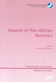Cover of: Aspects of Pan-African tectonics