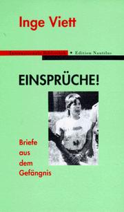 Cover of: Einsprüche!: Briefe aus dem Gefängnis
