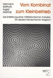 Cover of: Vom Kombinat zum Kleinbetrieb: die Entstehung einer mittelständischen Industrie : ein deutsch-tschechischer Vergleich