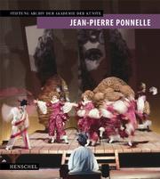 Cover of: Jean-Pierre Ponnelle, 1932-1988: Stiftung Archiv der Akademie der Künste
