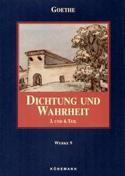 Cover of: Dichtung Und Wahrheit by Johann Wolfgang von Goethe