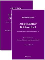 Cover of: Alfred-Weber-Gesamtausgabe by Weber, Alfred