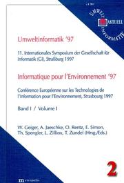 Cover of: Umweltinformatik '97