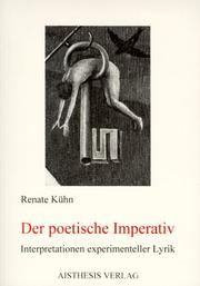 Cover of: Der poetische Imperativ: Interpretationen experimenteller Lyrik
