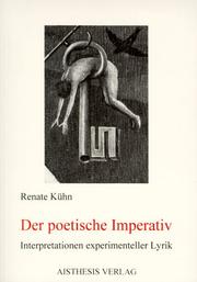 Der poetische Imperativ cover