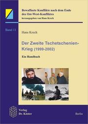 Cover of: Der zweite Tschetschenien-Krieg (1999-2002): ein Handbuch