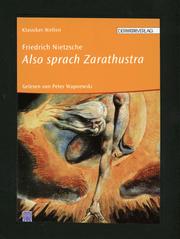 Cover of: Also sprach Zarathustra. 6 Cassetten. by 