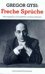 Cover of: Gregor Gysi by Gregor Gysi