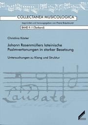 Johann Rosenmüllers lateinische Psalmvertonungen in starker Besetzung by Christina Köster