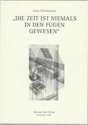 Cover of: "Die  Zeit ist niemals in den Fugen gewesen": raum-zeitliche Modelle in der poetischen Welt von Wolfgang Hildesheimer