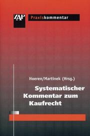 Cover of: Systematischer Kommentar zum Kaufrecht