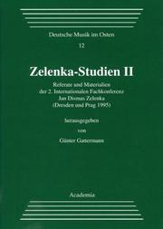 Cover of: Zelenka-Studien.