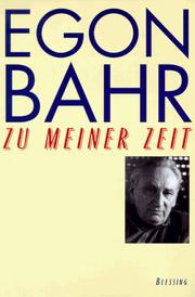 Cover of: Zu meiner Zeit