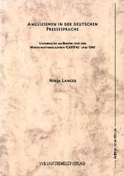 Cover of: Anglizismen in der deutschen Pressesprache by Ninja Langer