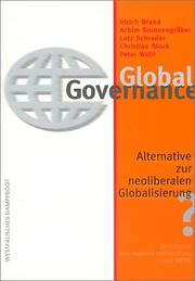Cover of: Global governance by Ulrich Brand ... [et al.].