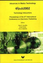 Elpub2002 by International ICCC/IFIP Conference on Electronic Publishing (6th 2002 Karlovy Vary, Czech Republic)
