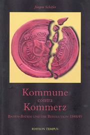 Cover of: Kommune contra Kommerz: Baden-Baden und die Revolution 1848-49