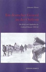 Cover of: Ein deutscher General an der Ostfront by Gotthard Heinrici