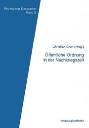 Cover of: Öffentliche Ordnung in der Nachkriegszeit