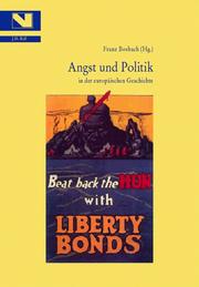 Cover of: Angst und Politik in der europäischen Geschichte by herausgegeben von Franz Bosbach.