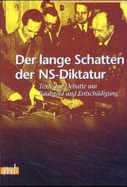 Cover of: Der lange Schatten der NS-Diktatur by Rolf Surmann, Dieter Schröder (Hg.).