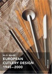 Cover of: European Cutlery Design 1945-2000 by W.O. Bauer