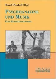 Cover of: Psychoanalyse und Musik: eine Bestandsaufnahme