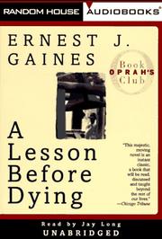 Cover of: A Lesson Before Dying | Ernest J. Gaines