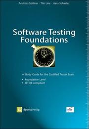 Cover of: Software Testing Foundations: A Study Guide for the Certified Tester Exam