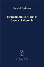 Cover of: Binnenmarktkonformes Gesellschaftsrecht
