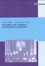 Cover of: Personality cults in Stalinism =: Personenkulte im Stalinismus