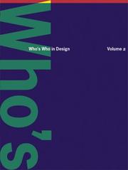 Cover of: Who's Who in Design Volume 2