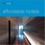 Cover of: Best Designed Affordable Hotels (Best Designed)