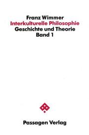 Cover of: Interkulturelle Philosophie by Franz Martin Wimmer