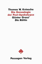 Cover of: Die Genealogie der Post-Apokalypse: Günter Grass' Die Rättin