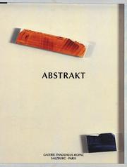 Cover of: Abstrakt by Christine Buci-Glucksmann