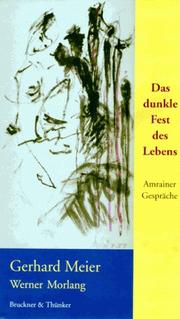 Das dunkle Fest des Lebens by Meier, Gerhard
