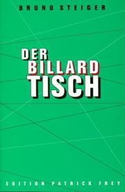 Cover of: Der Billardtisch by Bruno Steiger