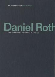 Cover of: Daniel Roth: Town Hidden Under Concrete - Passageway