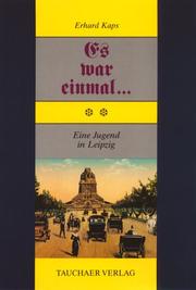 Cover of: Es war einmal-- by Erhard Kaps