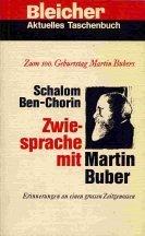 Cover of: Zwiesprache mit Martin Buber by Schalom Ben-Chorin