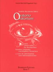 Cover of: Oratorio para observador hombre exhausto y coro de astronautas =: Oratorium für Beobachter erschöpften Menschen und Astronautenchor