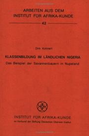 Cover of: Klassenbildung im ländlichen Nigeria: das Beispiel der Savannenbauern in Nupeland