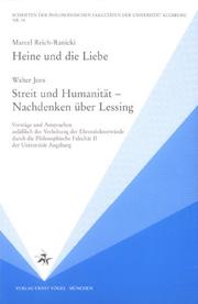 Cover of: Heine und die Liebe by Marcel Reich-Ranicki