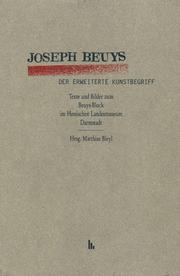 Cover of: Joseph Beuys: der erweiterte Kunstbegriff