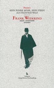 Cover of: Frank Wedekind: Texte, Interviews, Studien